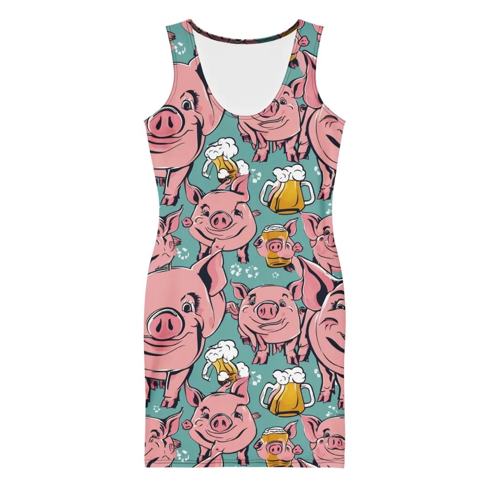 Bacon And Barley on Bodycon Dress — Front