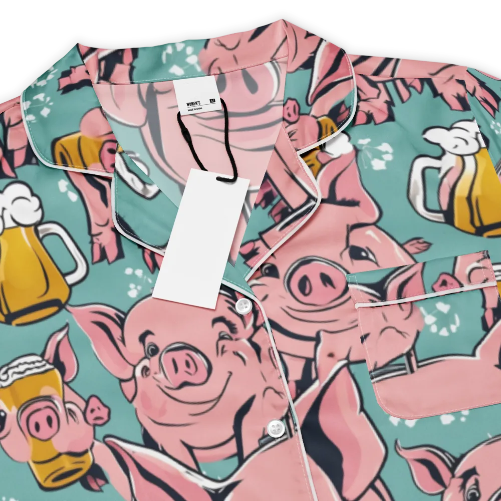 Bacon And Barley on Women's Short Sleeve Pajama Top — Product details