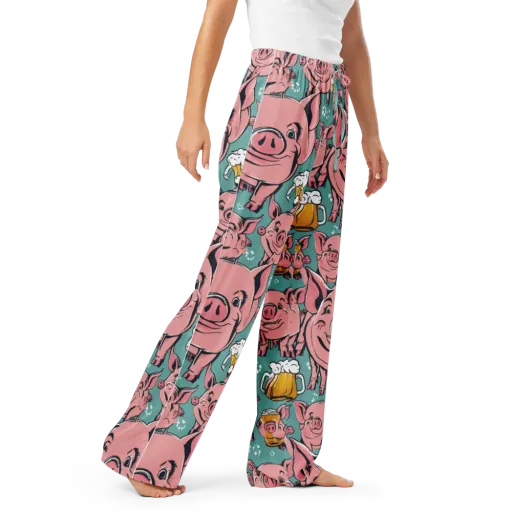 Bacon And Barley on a Women's Pajama Pants