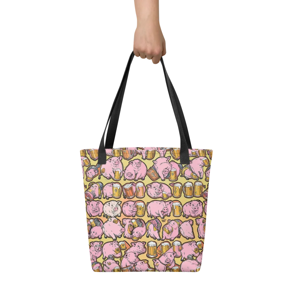 Brew And Oink on Tote Bag — Front