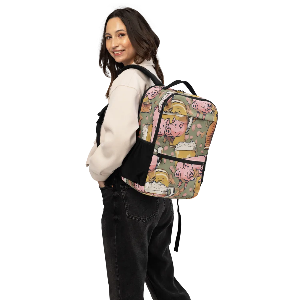 Bacon Brew on Utility Backpack — Back