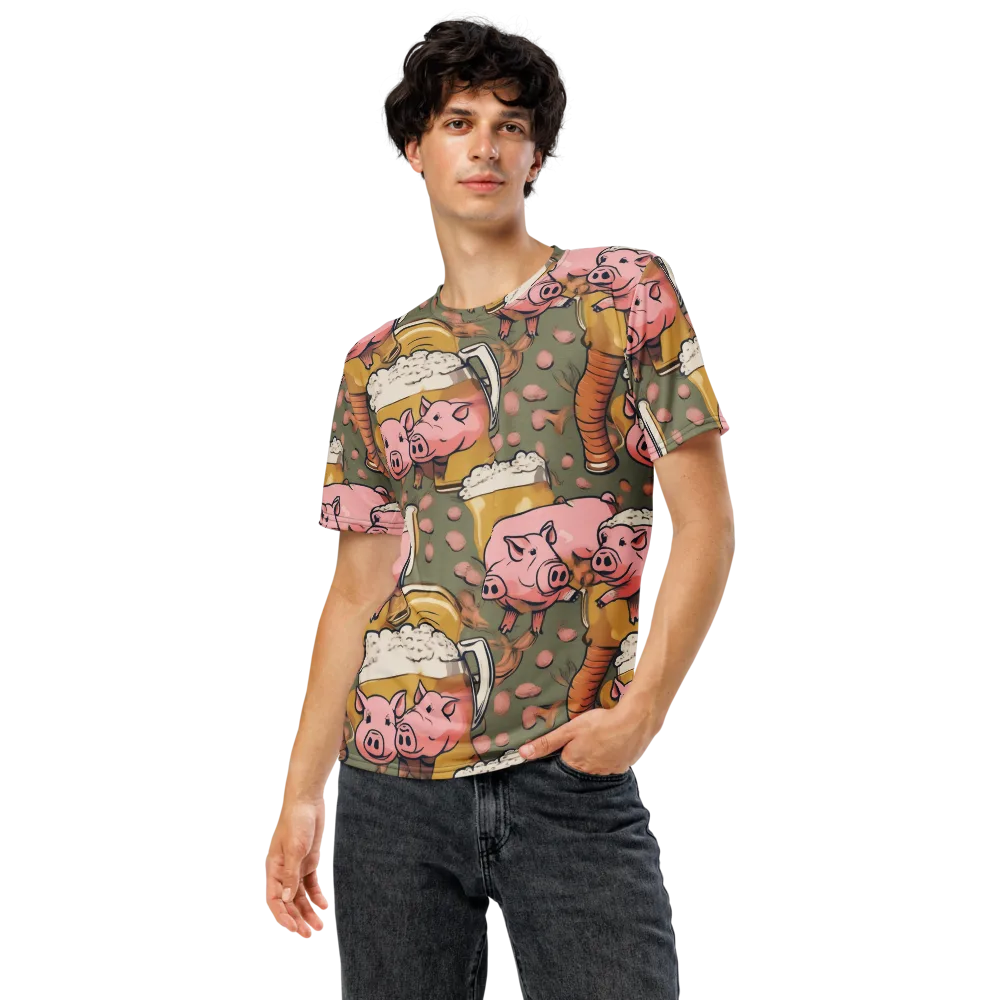 Bacon Brew on Men's Crew Neck T-Shirt — Front