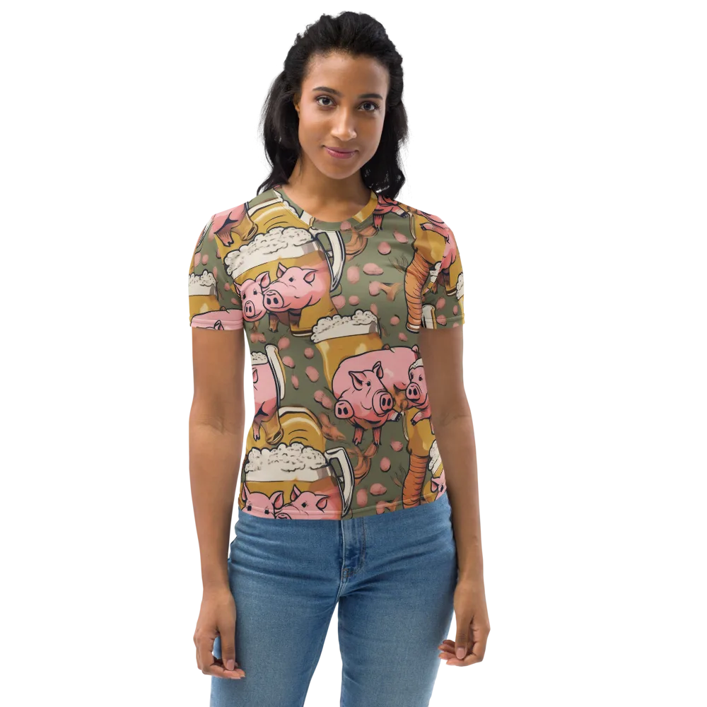Bacon Brew on Women's Crew Neck T-Shirt — Front