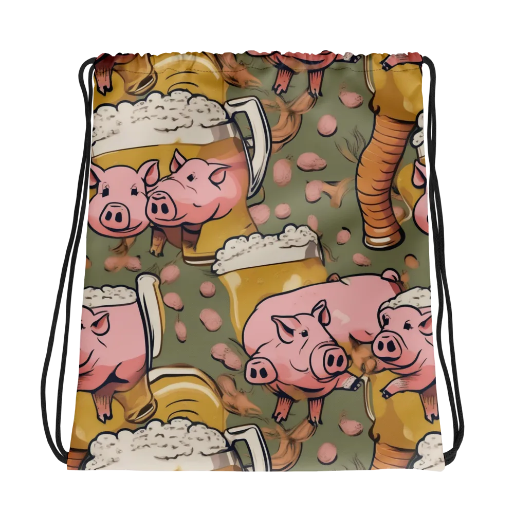 Bacon Brew on Drawstring Bag — Photo