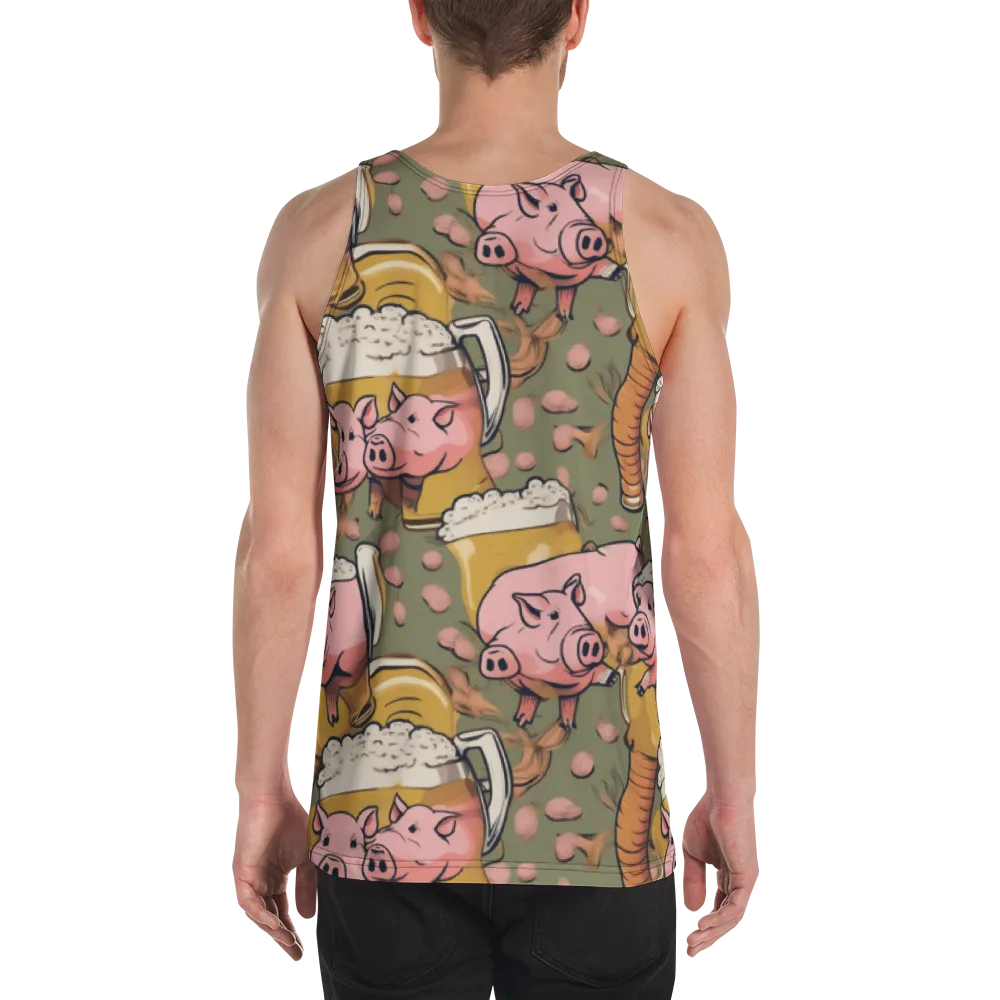 Bacon Brew on Men's Tank Top — Back