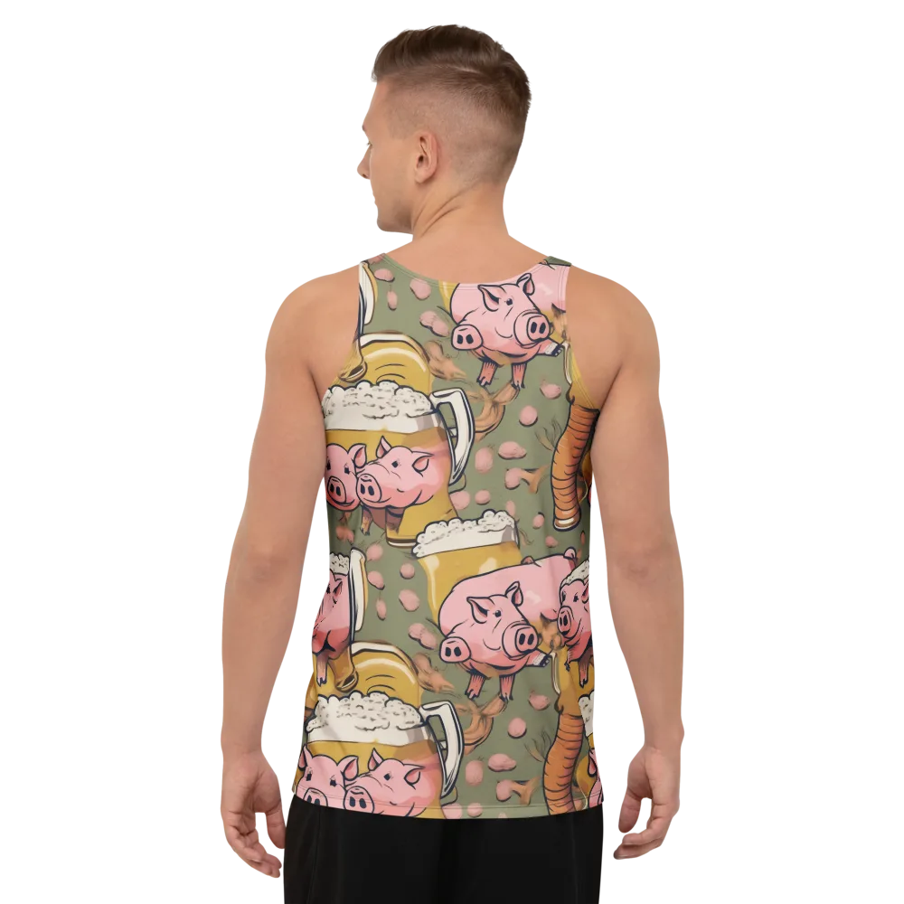 Bacon Brew on Men's Tank Top — Back