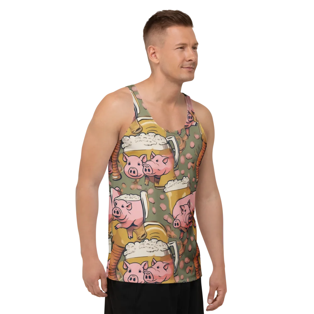 Bacon Brew on Men's Tank Top — Right Front