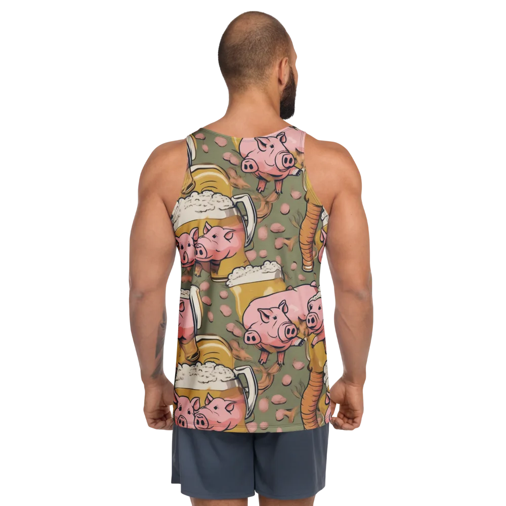 Bacon Brew on Men's Tank Top — Back