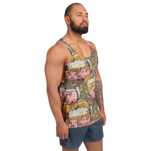 Bacon Brew on a Men's Tank Top
