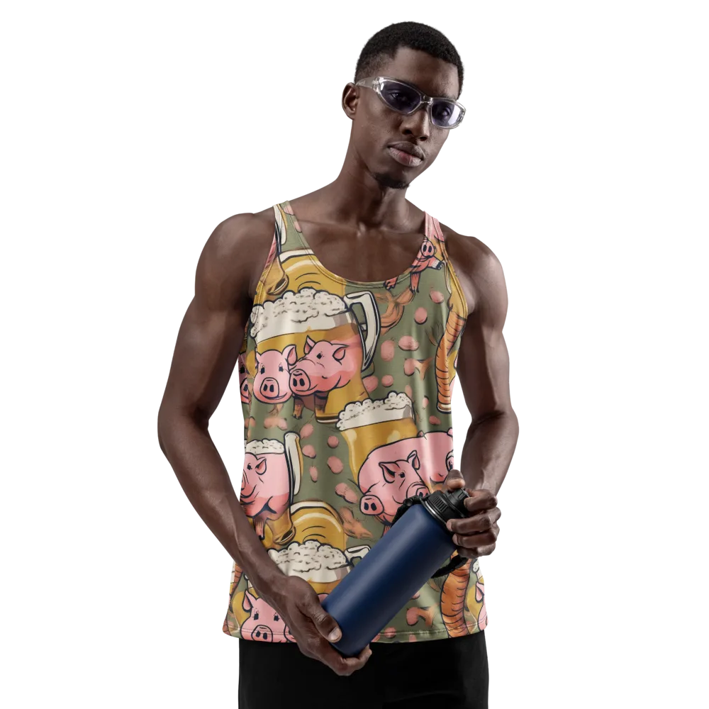 Bacon Brew on Men's Tank Top — Front