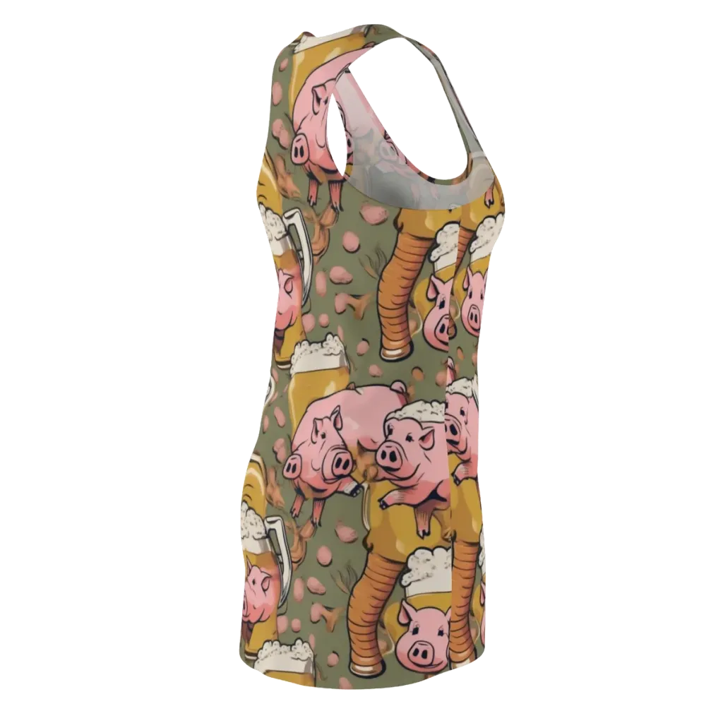 Bacon Brew on Racerback Dress — Back Side
