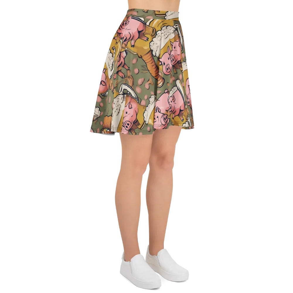 Bacon Brew on Skater Skirt — Right