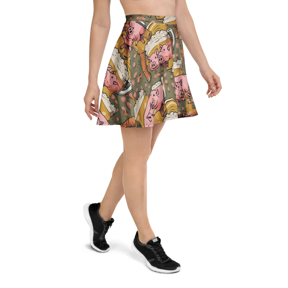 Bacon Brew on Skater Skirt — Right