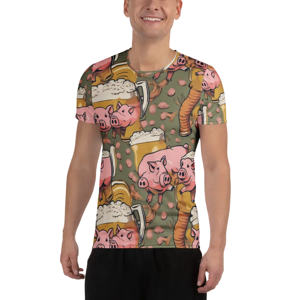 Bacon Brew on Men's Athletic T-Shirt — Front
