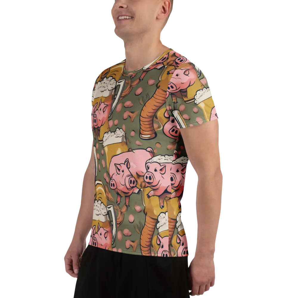 Bacon Brew on Men's Athletic T-Shirt — Left