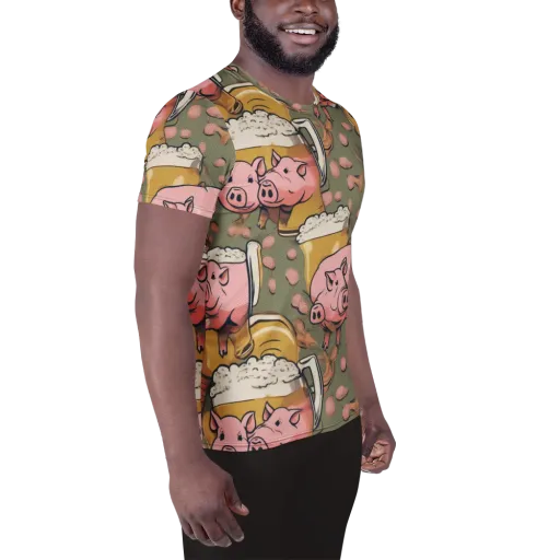 Bacon Brew on a Men's Athletic T-Shirt