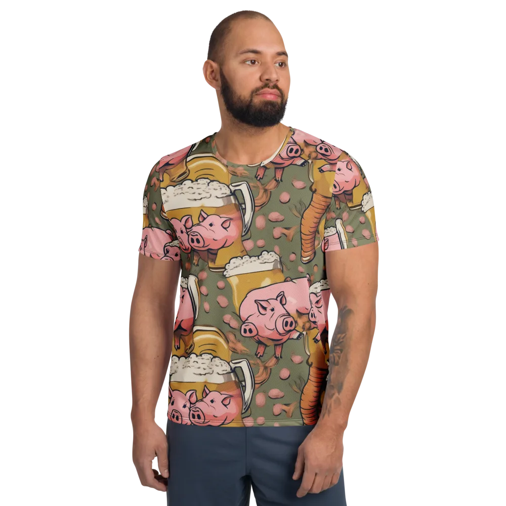 Bacon Brew on Men's Athletic T-Shirt — Front