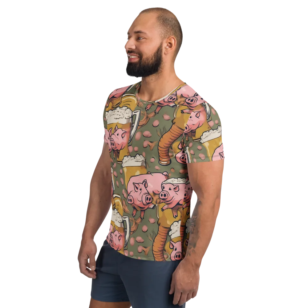 Bacon Brew on Men's Athletic T-Shirt — Left