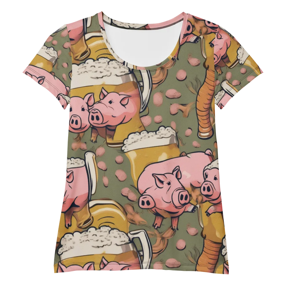 Bacon Brew on Women's Athletic T-Shirt — Front