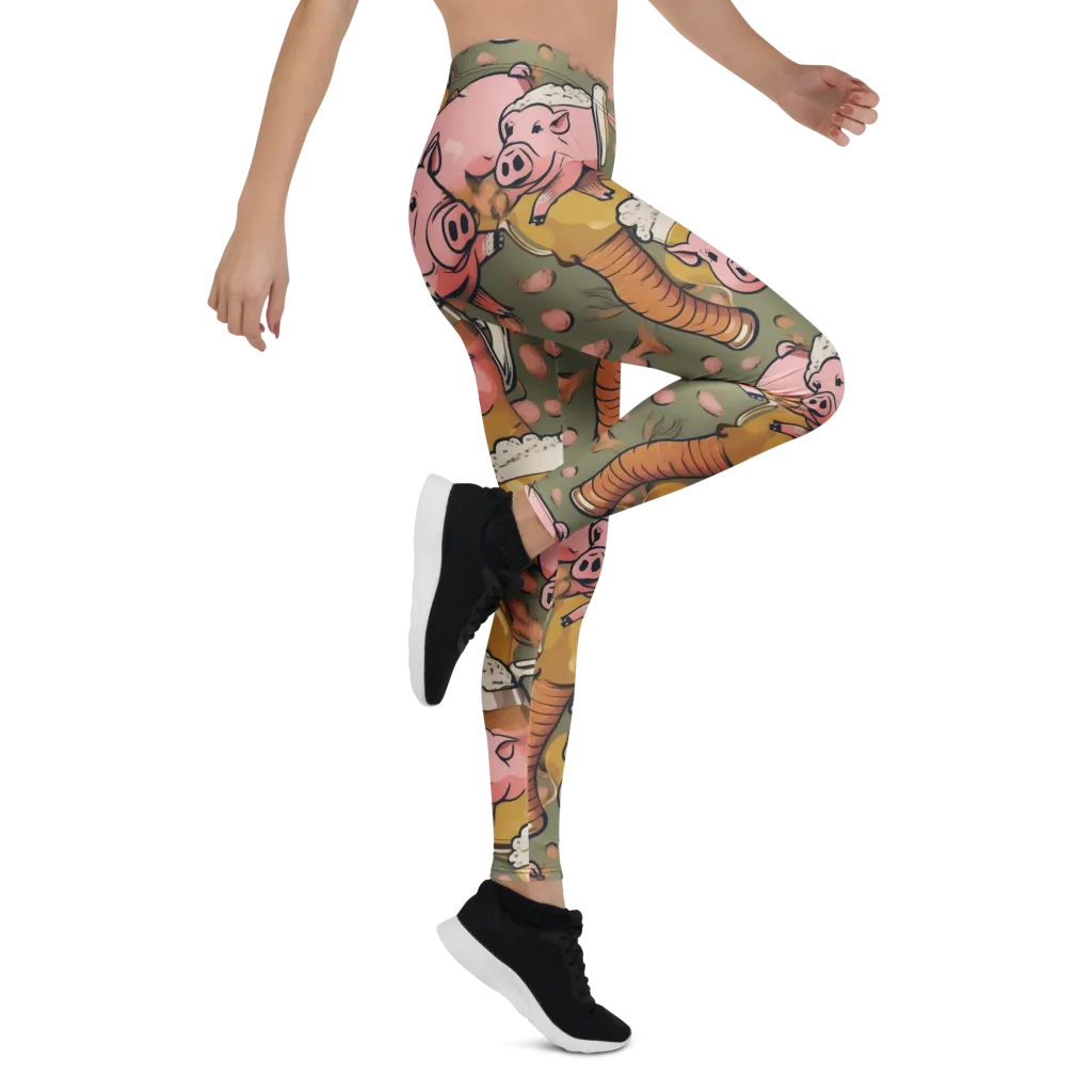 Bacon Brew on Leggings — Right