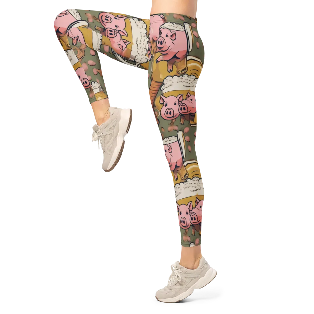 Bacon Brew on Leggings — Left