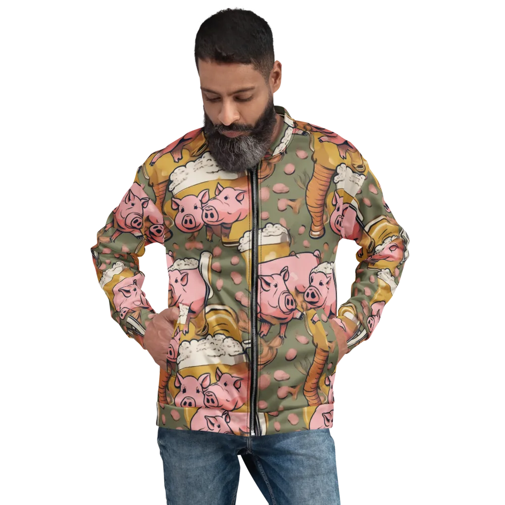 Bacon Brew on Bomber Jacket — Front