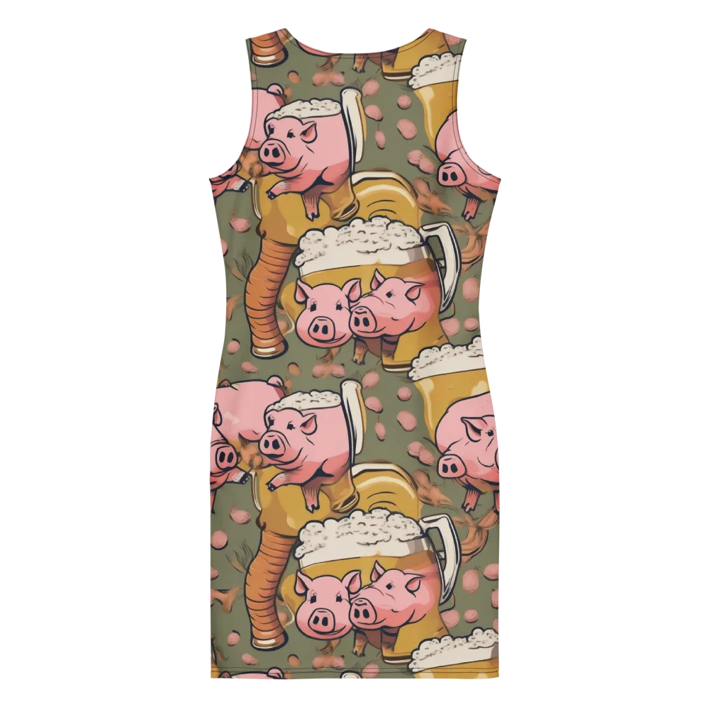 Bacon Brew on Bodycon Dress — Back
