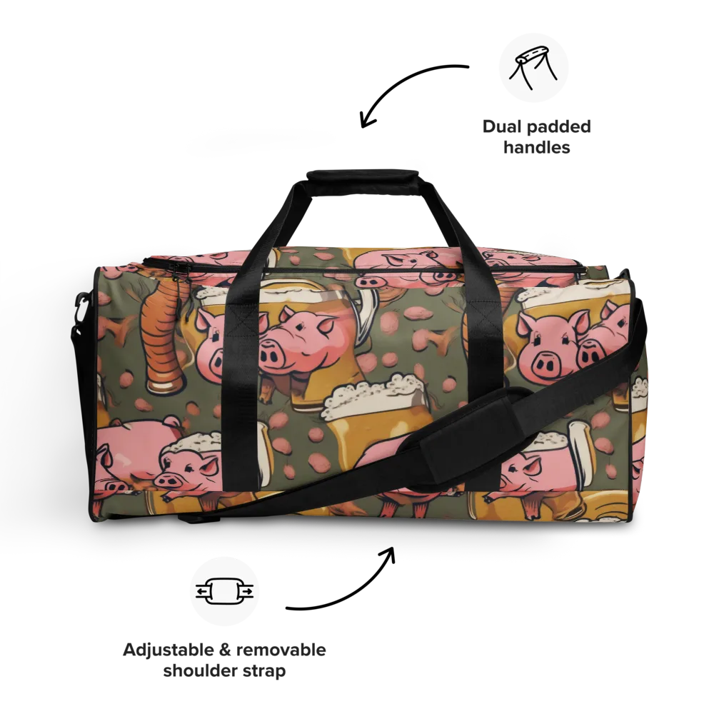 Bacon Brew on Duffle Bag — Front