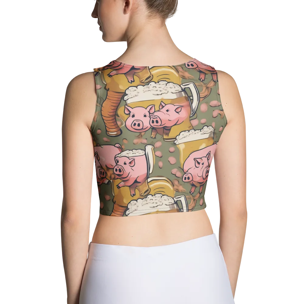 Bacon Brew on Crop Top — Back