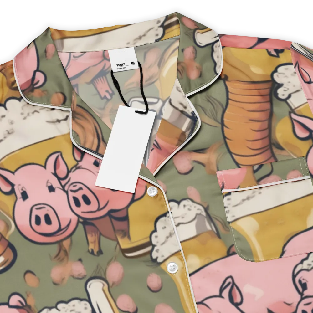 Bacon Brew on Women's Short Sleeve Pajama Top — Product details