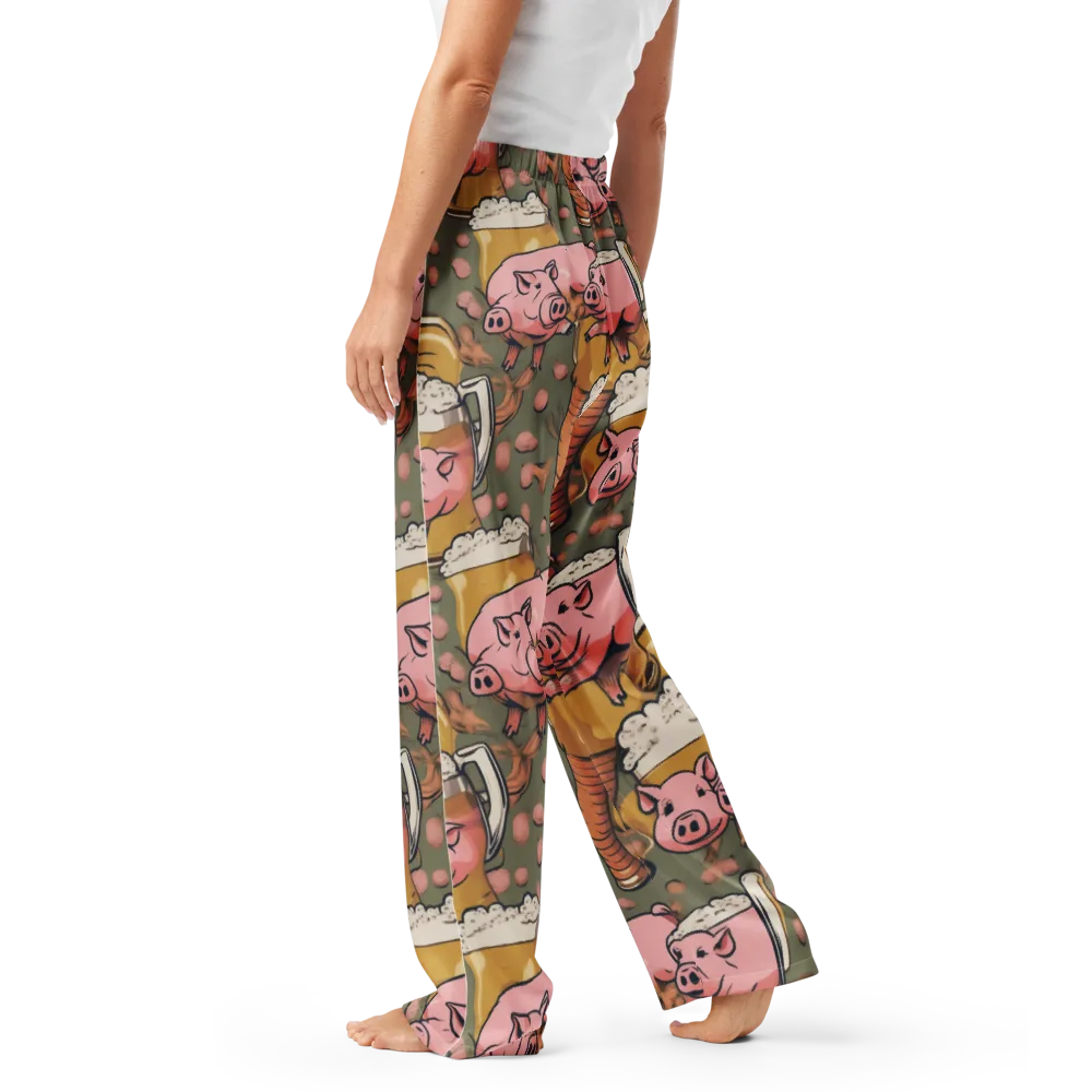 Bacon Brew on Women's Pajama Pants — Left