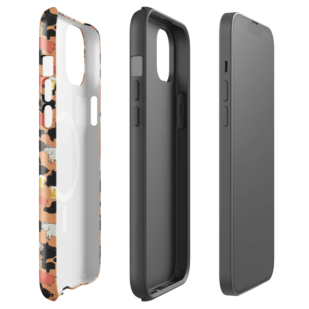 Porcine Party on MagSafe Tough Case for iPhone® — Front