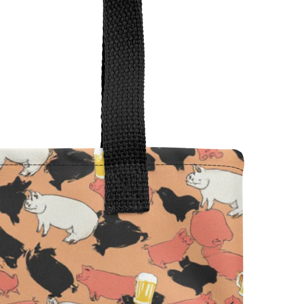 Porcine Party on Tote Bag — Product details