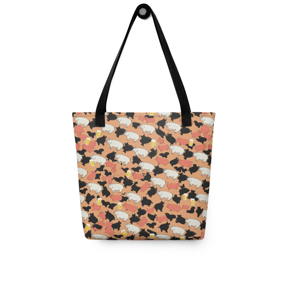 Porcine Party on Tote Bag — Front