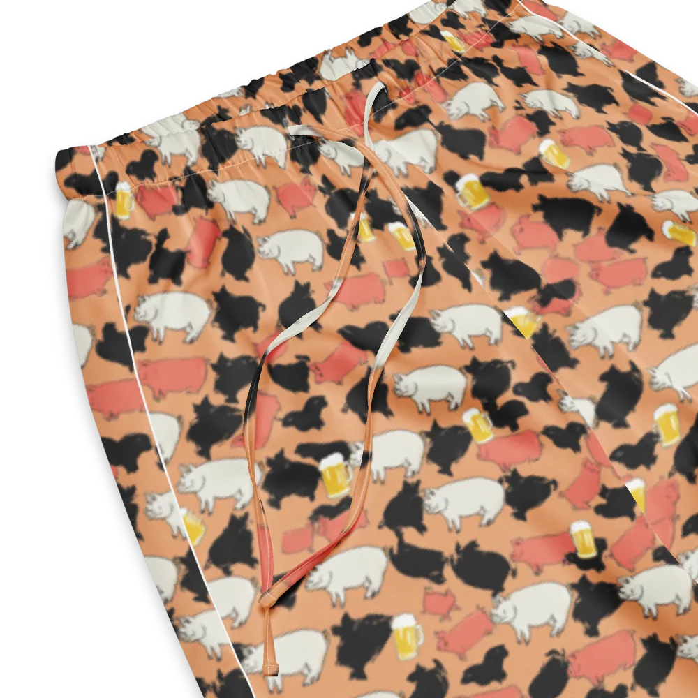Porcine Party on Women's Pajama Pants — Product details
