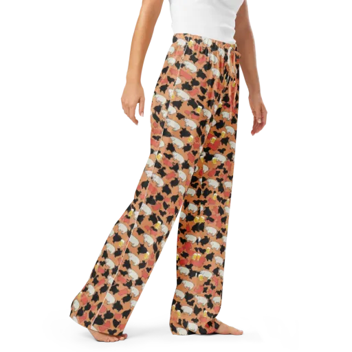 Porcine Party on a Women's Pajama Pants