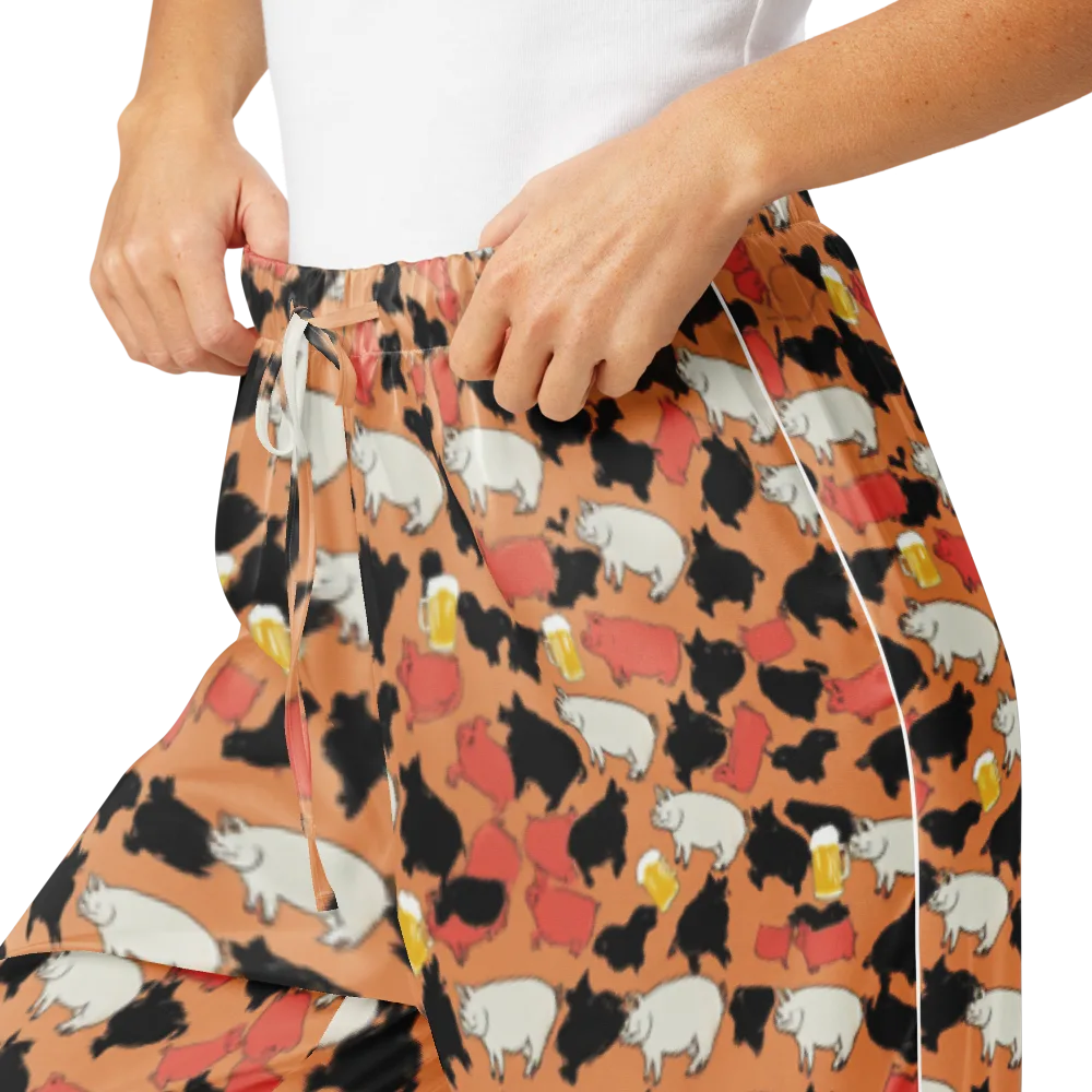 Porcine Party on Women's Pajama Pants — Product details