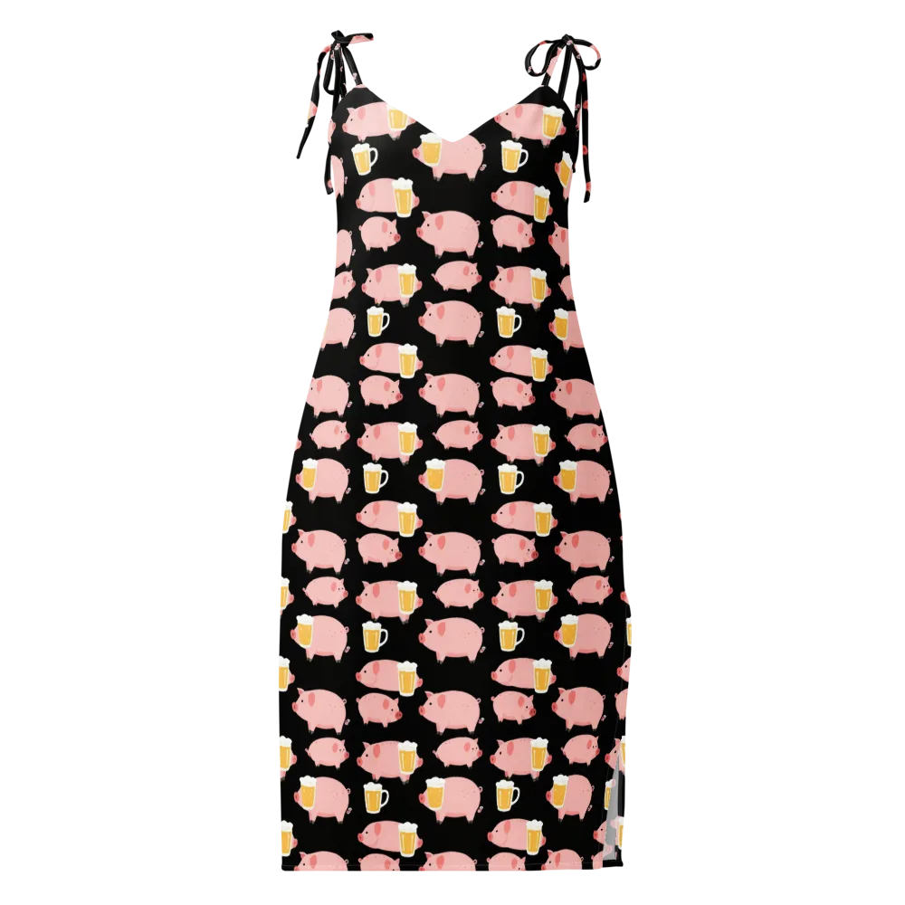 Boozy Barnyard on Slip Dress — Front