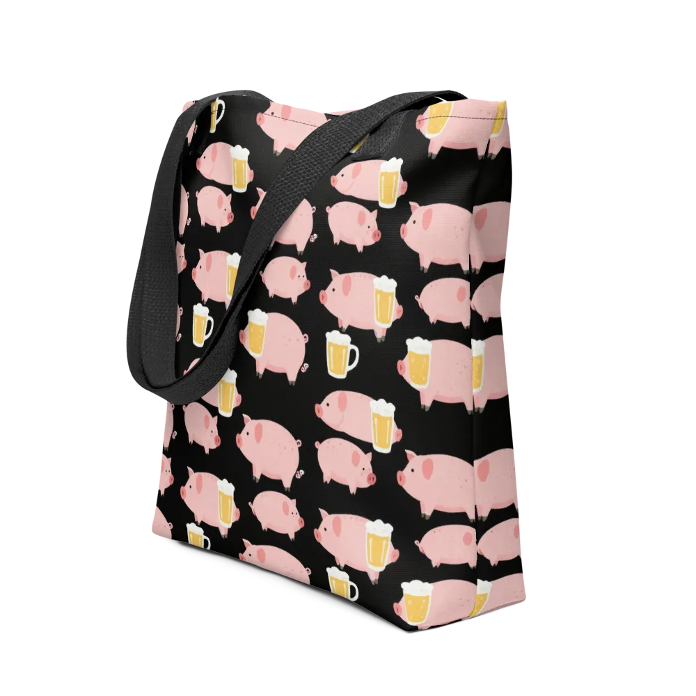 Boozy Barnyard on Tote Bag — Front