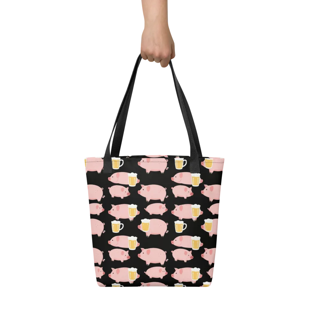 Boozy Barnyard on Tote Bag — Front