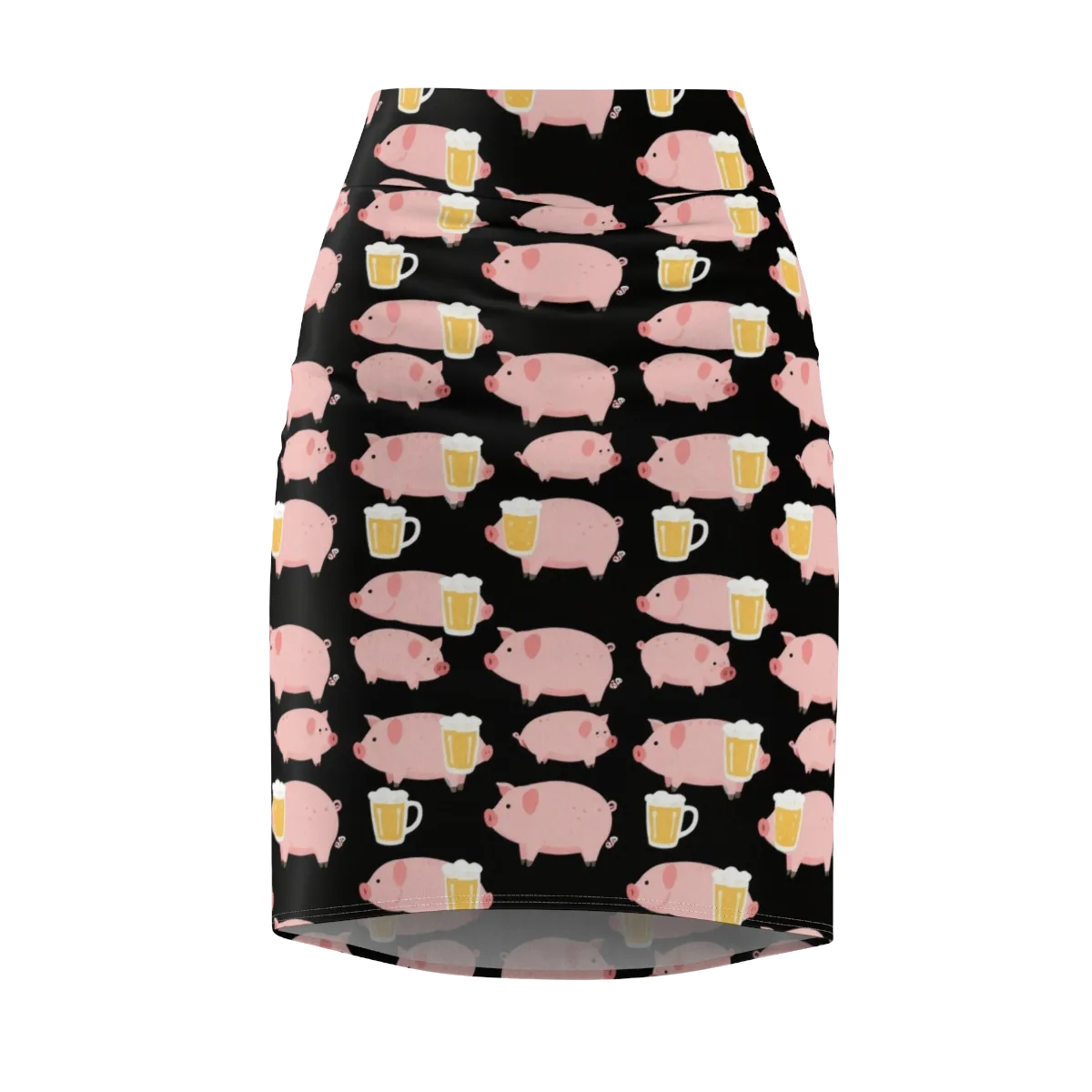 Boozy Barnyard on Pencil Skirt — Front