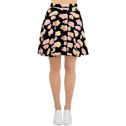Boozy Barnyard on a Skater Skirt