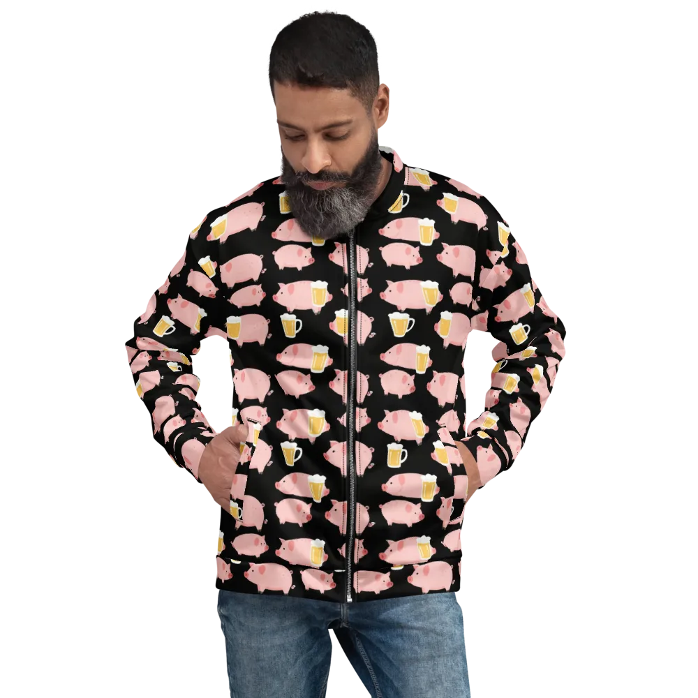 Boozy Barnyard on Bomber Jacket — Front