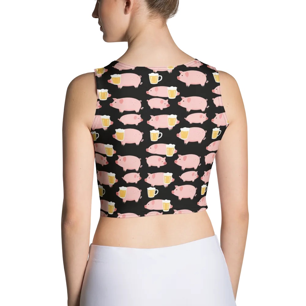 Boozy Barnyard on Crop Top — Back