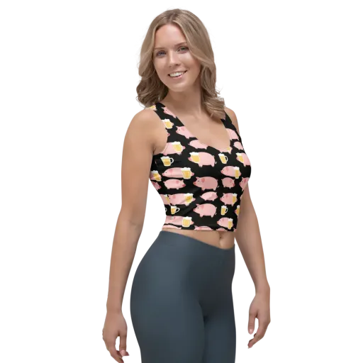 Boozy Barnyard on a Crop Top