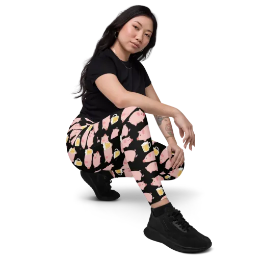 Boozy Barnyard on a Leggings with Pockets
