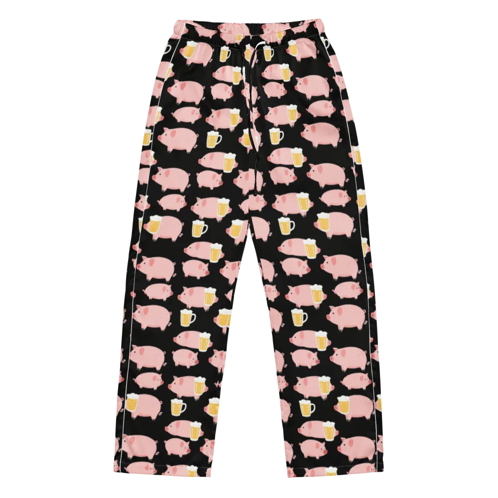 Boozy Barnyard on Women's Pajama Pants — Front
