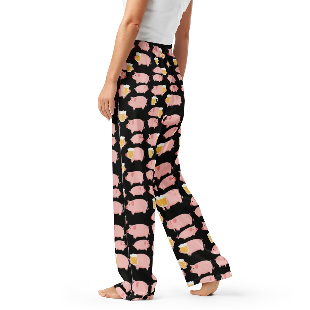Boozy Barnyard on Women's Pajama Pants — Left