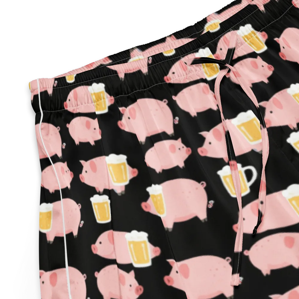 Boozy Barnyard on Women's Pajama Shorts — Product details