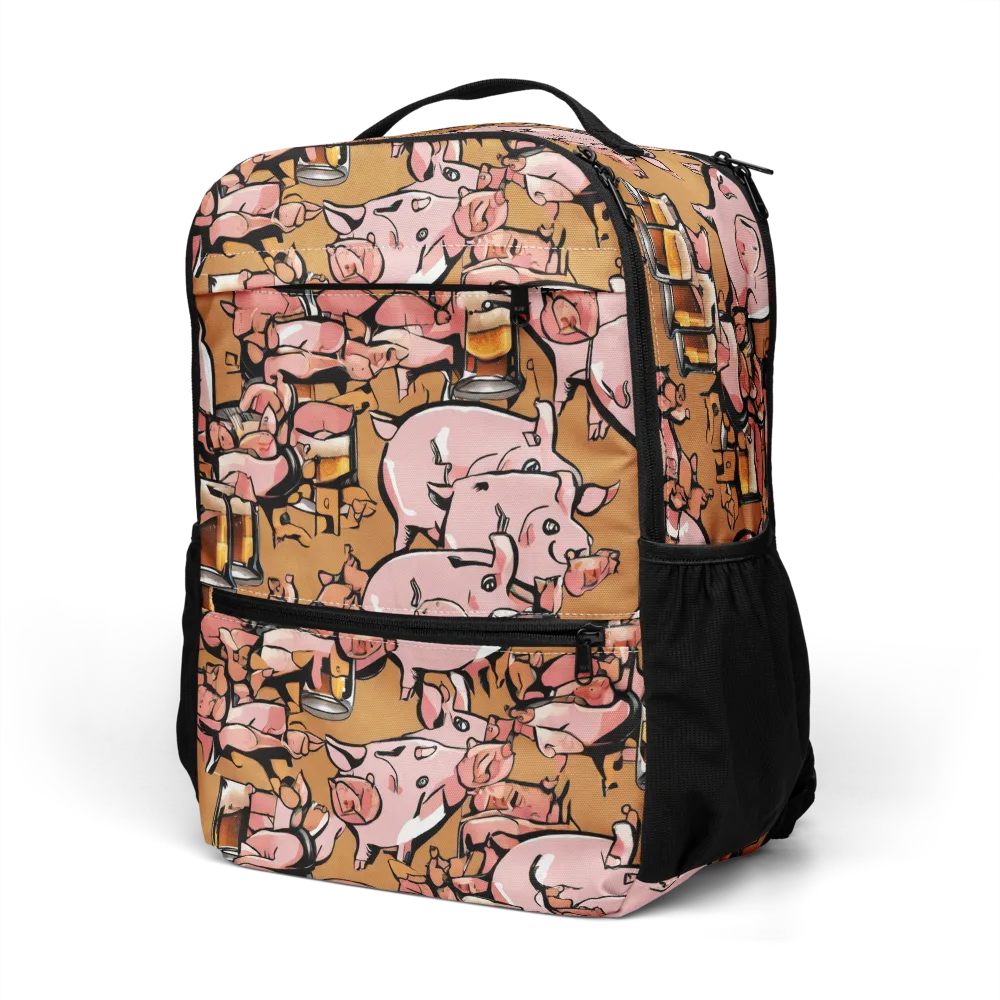 Pigskin Pilsner on Utility Backpack — Left Front